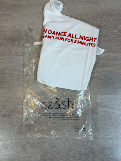 BA&SH. Camiseta blanca I CAN DANCE