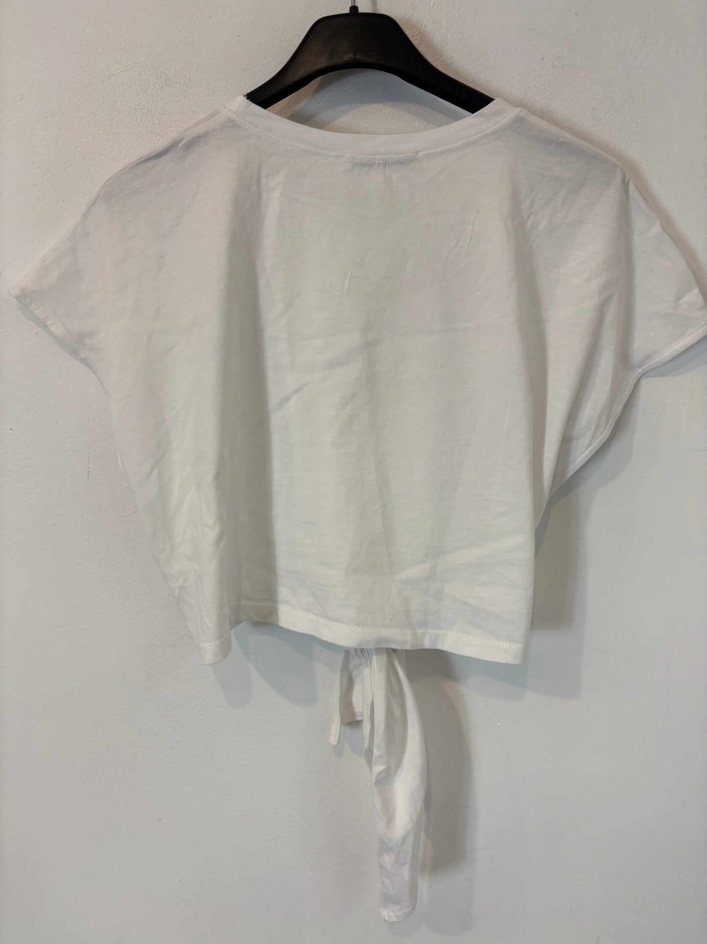 ZARA. White knot T-shirt