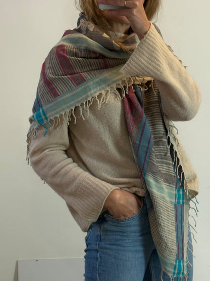ZADIG & VOLTAIRE. Pañuelo algodón estampado