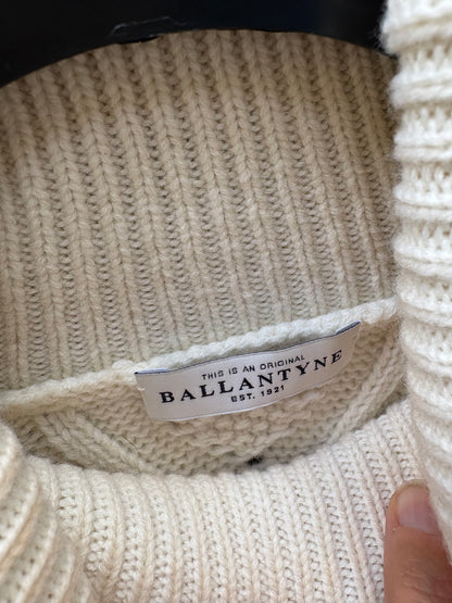 BALLANTYNE. Jersey lana beige flecos T.38
