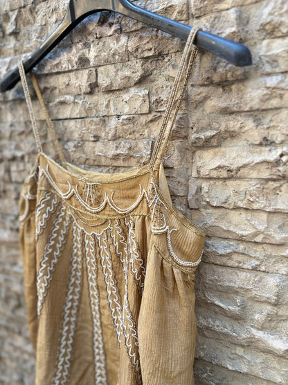 OTRAS. Top fluido abalorios. T XS/S