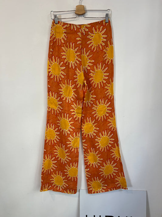 SIMONMILLER X MANGO. Pantalón lino soles
