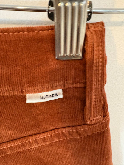 MOTHER. Pantalón teja textura