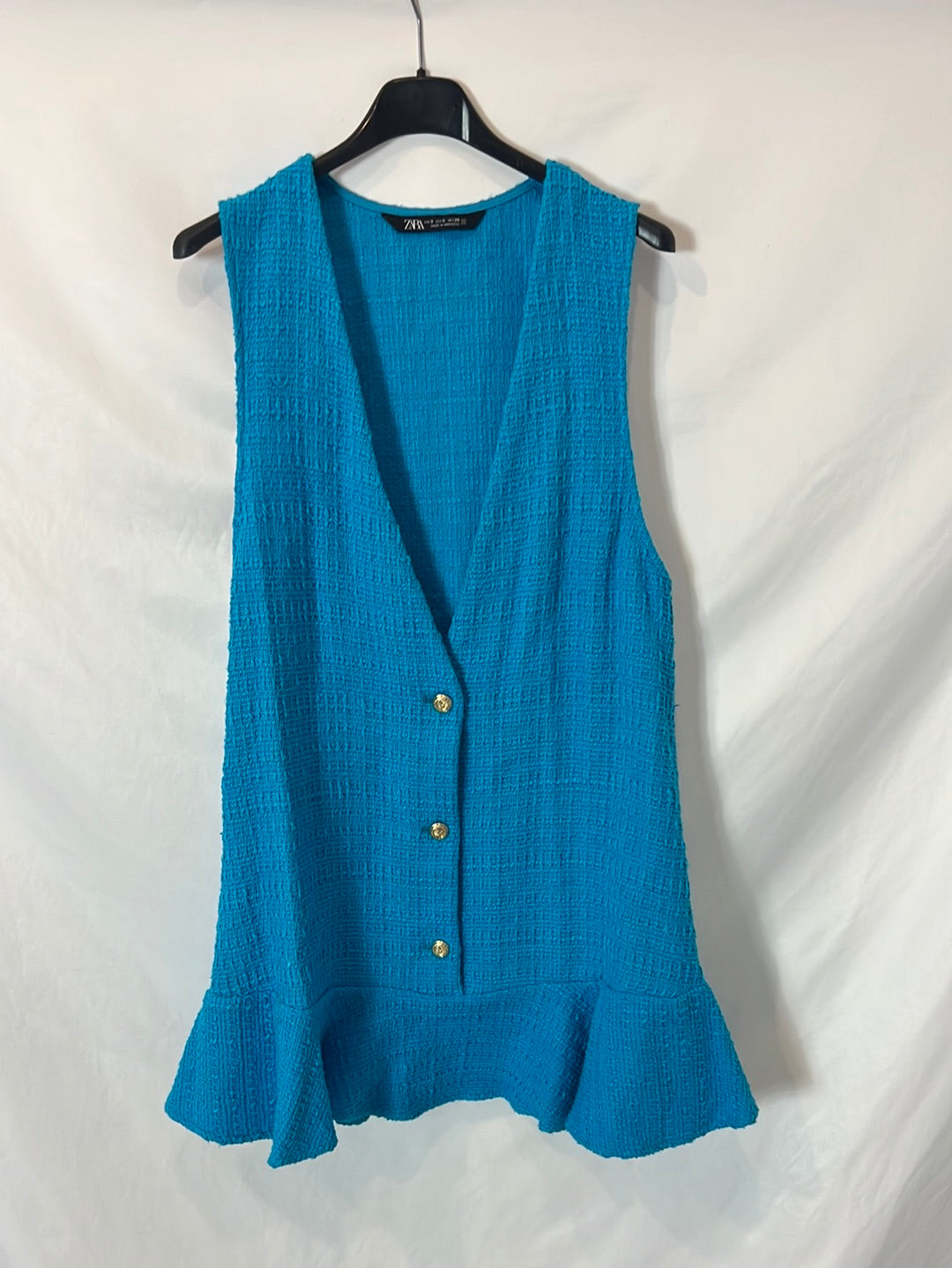 ZARA. Vestido corto tweed. T S