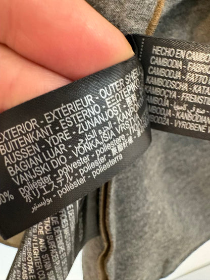 ZARA. Chaqueta caqui efecto piel