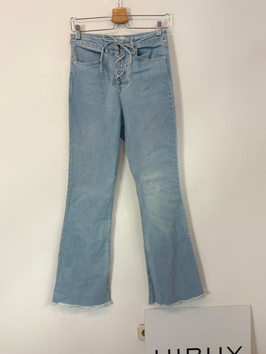 HIGH SPIRITS. Denim flare cuerdas. T 38