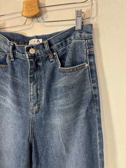 ZARA. Flowy green trousers T.xs