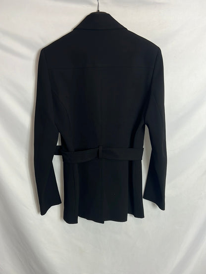 MORGAN . Chaqueta negra cinturón. T 40