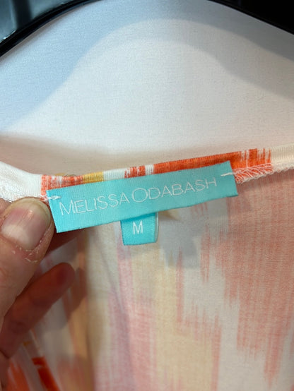 MELISSA ODABASH. Printed kaftan-style short dress. TM