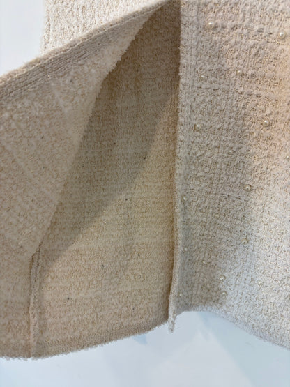 ZARA. Total look tweed perlas