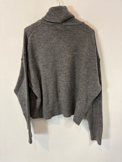 ZARA. Jersey gris cuello alto