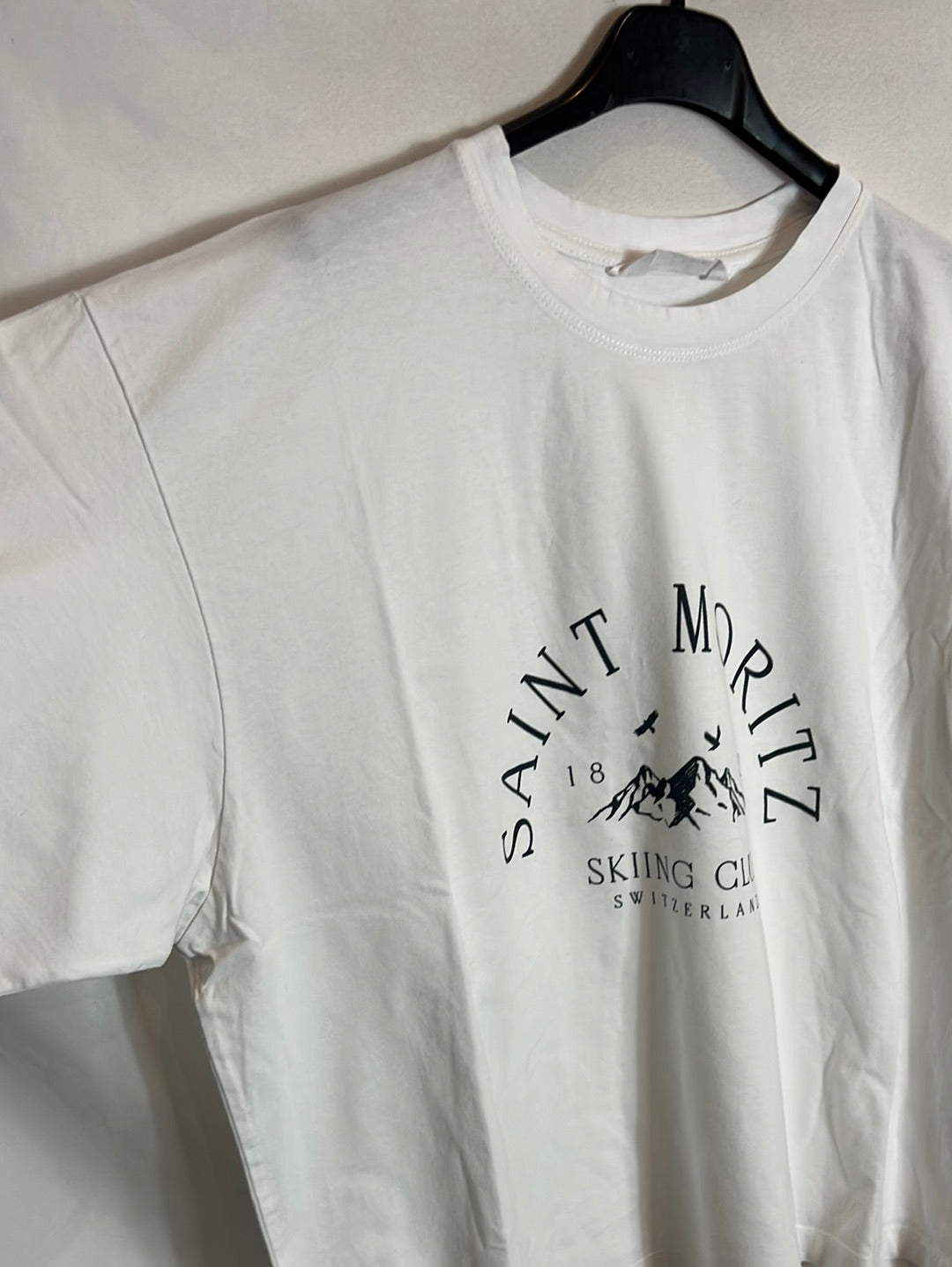 PRIMARK. Camiseta blanca letras. T L