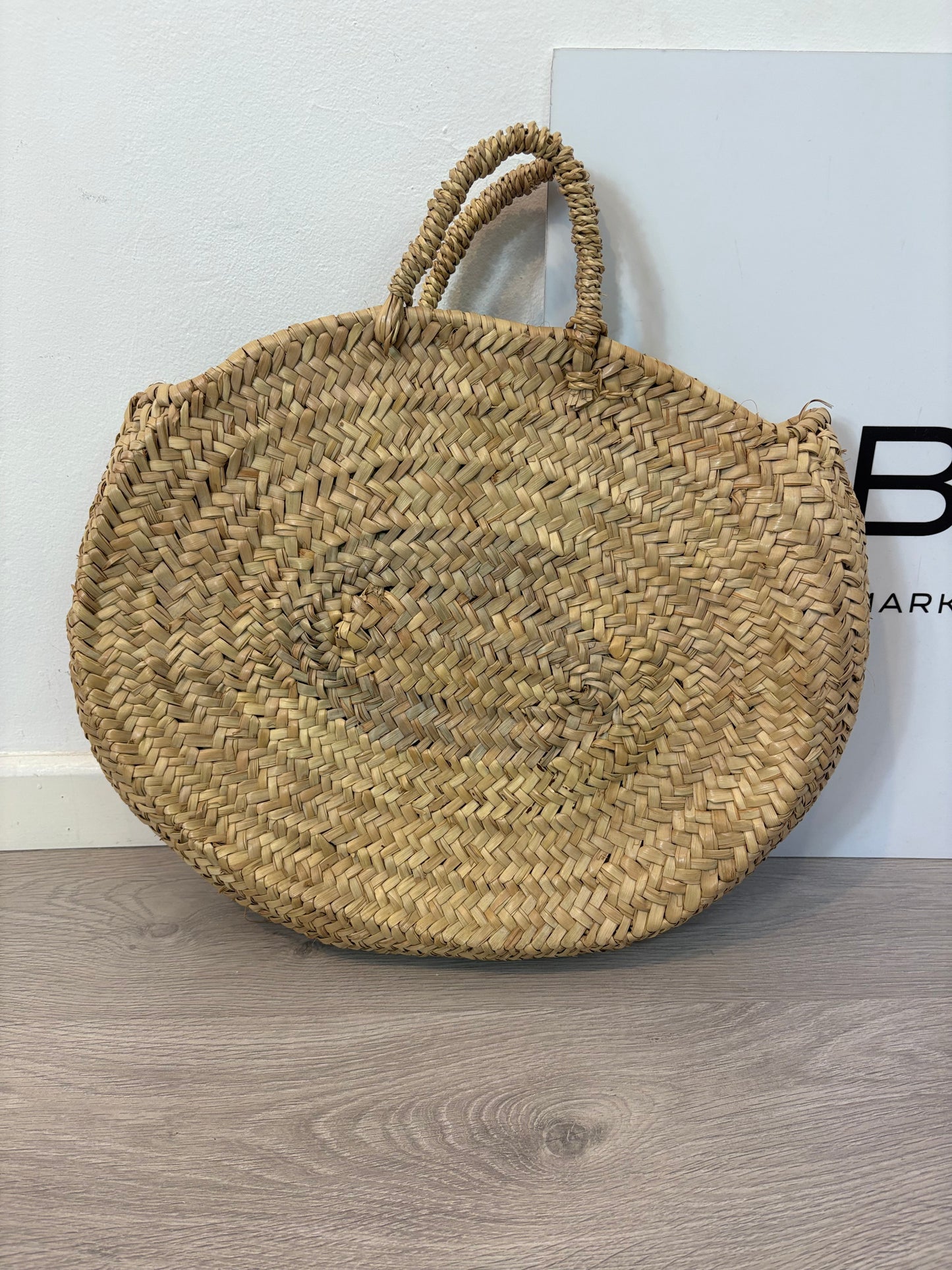Cesta rafia mediana