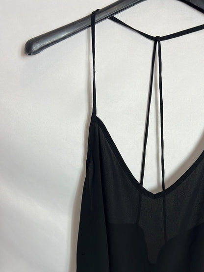 ASOS. Top negro fluido.  T 38