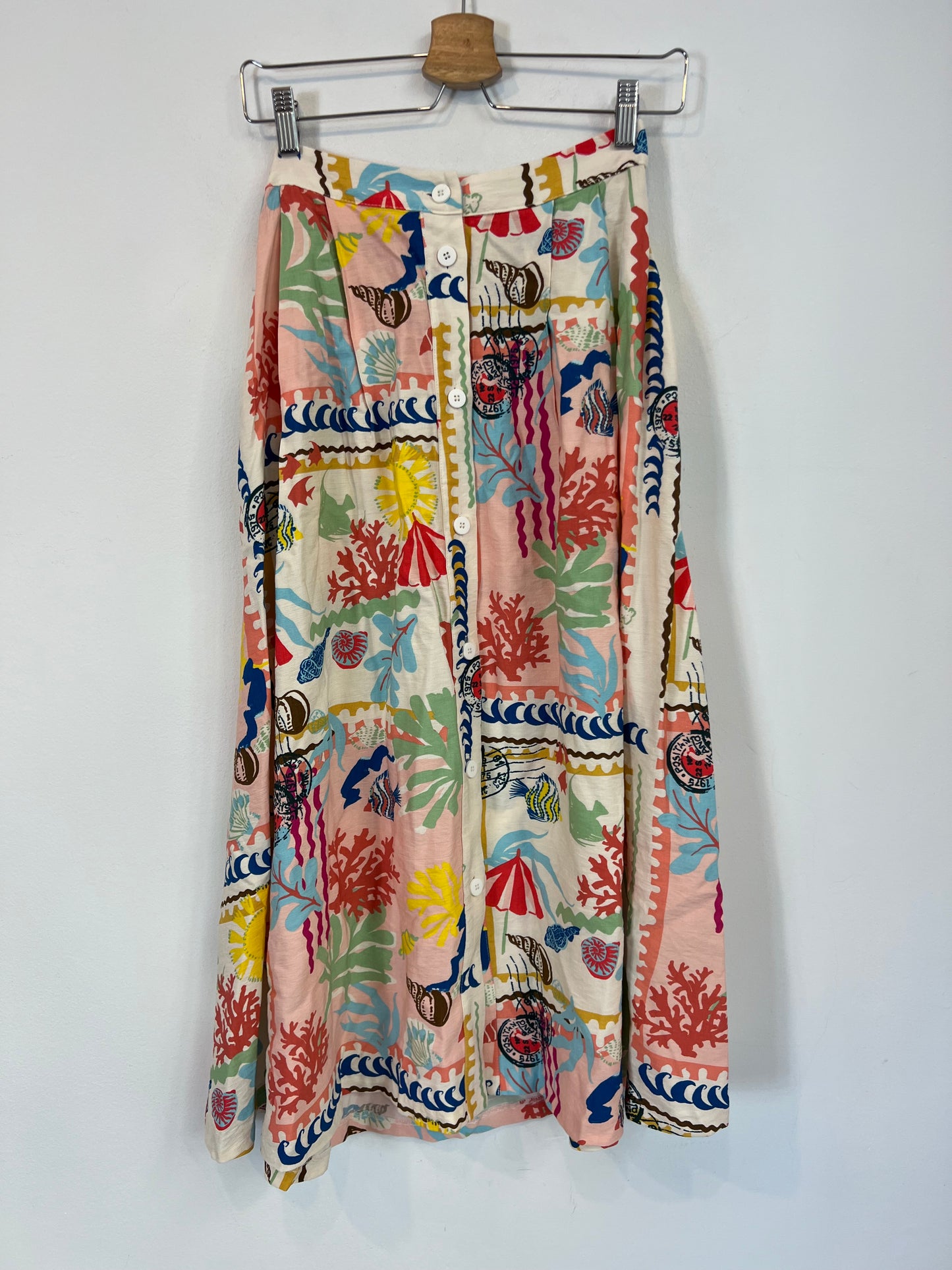 ZARA. Total look falda y top estampado T.xs/s