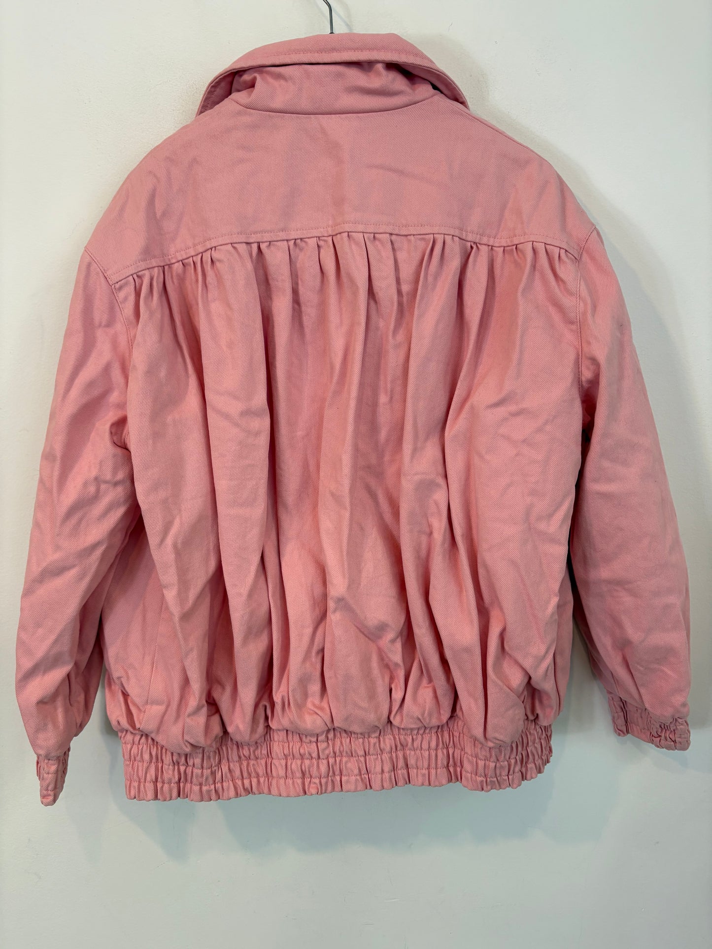 BIMBA Y LOLA. Pink quilted denim jacket. TS