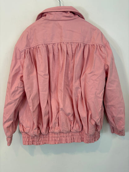 BIMBA Y LOLA. Pink quilted denim jacket. TS