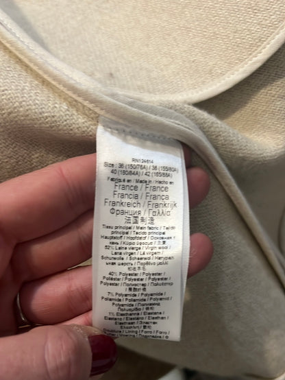 PAUL&amp;JOE. Two-tone pale coat, size 36