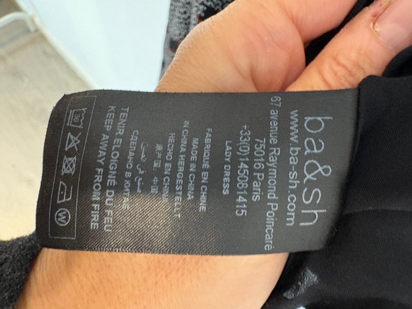 BA&SH. Vestido asimétrico cruzado