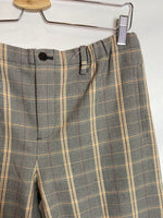 MAJE. Pantalón culotte cuadros T.38