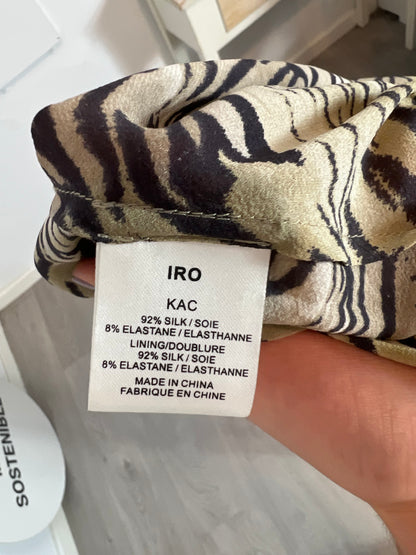 IRO. Mono fluido seda animal print. T 2(M)