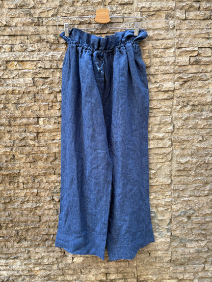 PHISIQUE DU ROLE. Pantalón denim lino. T S