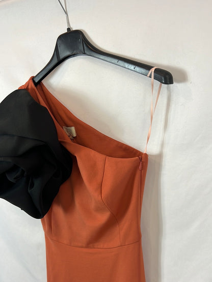 COOSY. Asymmetrical flower midi dress. T.S.