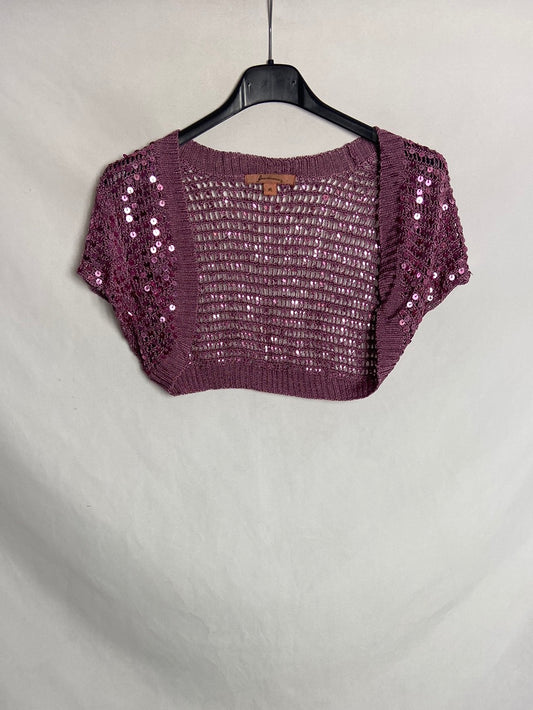 STRADIVARIUS. Purple sequin bullfight. TM