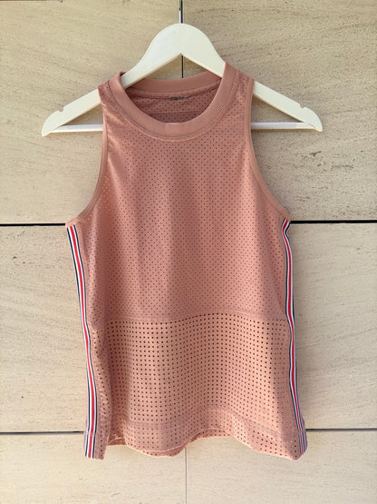 ADIDAS x STELLA McCARTNEY.Top deportivo rosa calado. T S/M