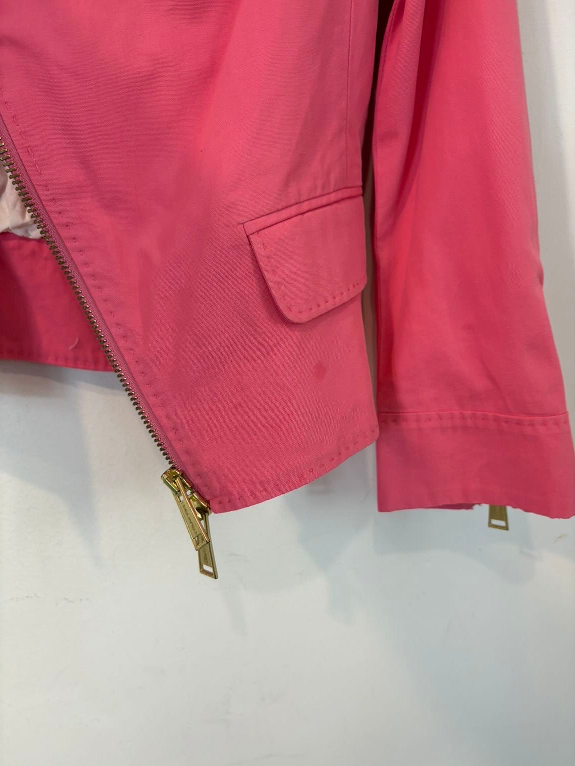 DSQUARED2. Chaqueta rosa cortita cremallera
