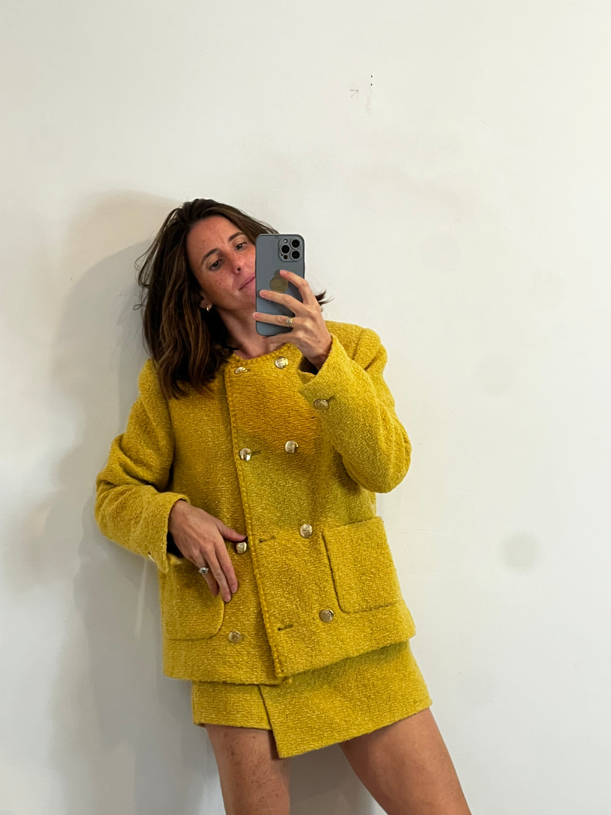 BA&SH. Conjunto mostaza tweed