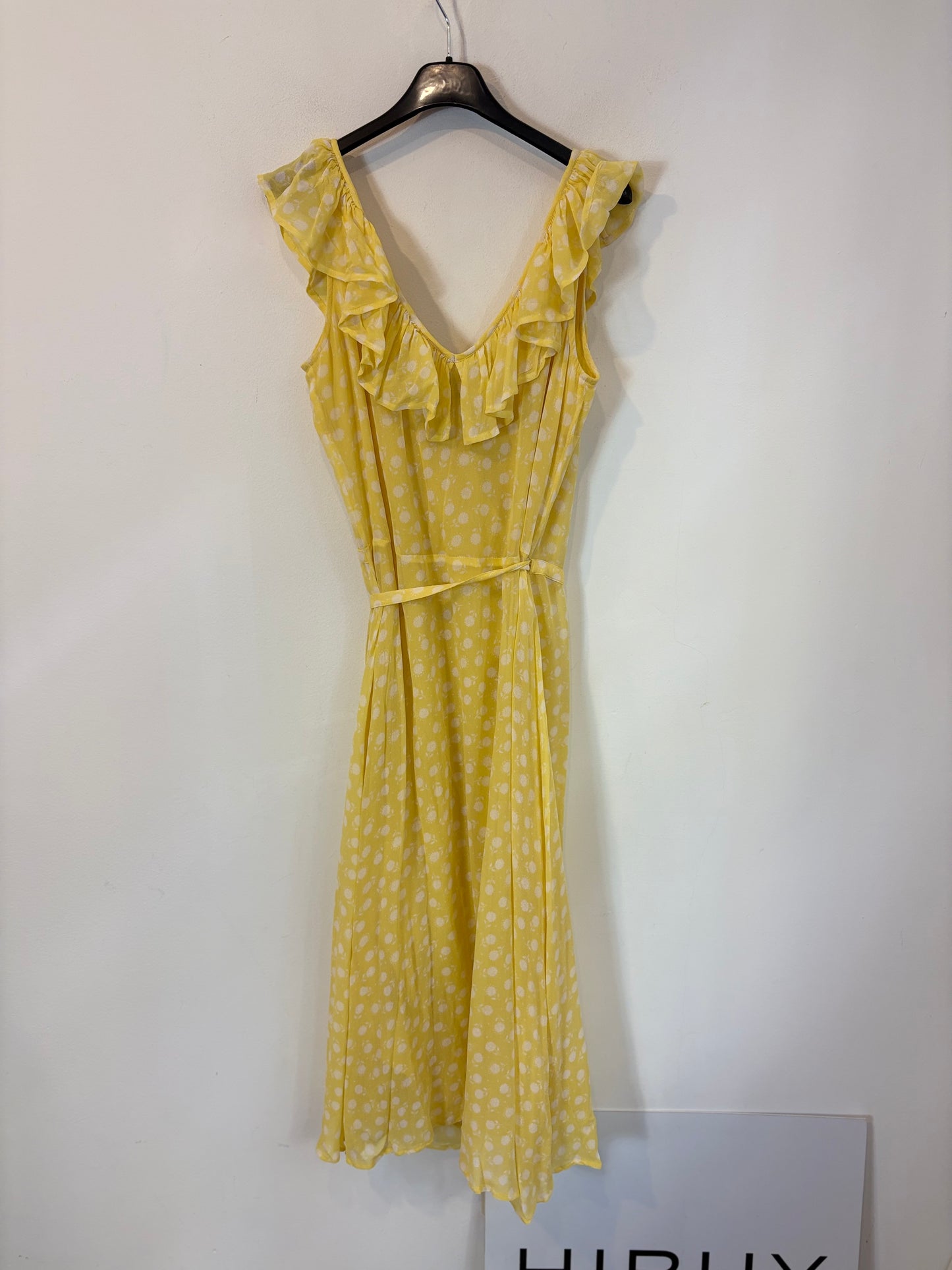 PETITE MENDIGOTE. Vestido midi lunares cruzado
