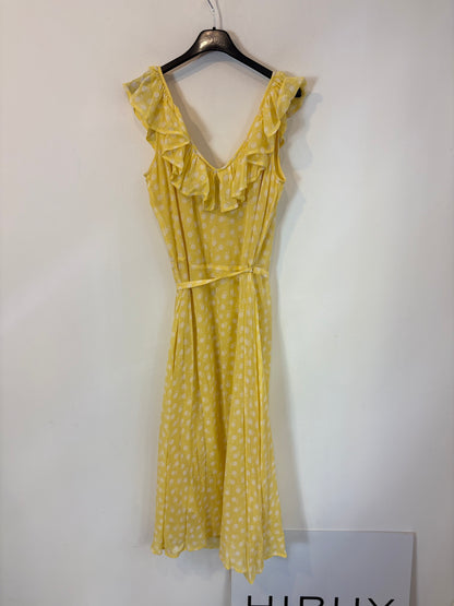 PETITE MENDIGOTE. Vestido midi lunares cruzado