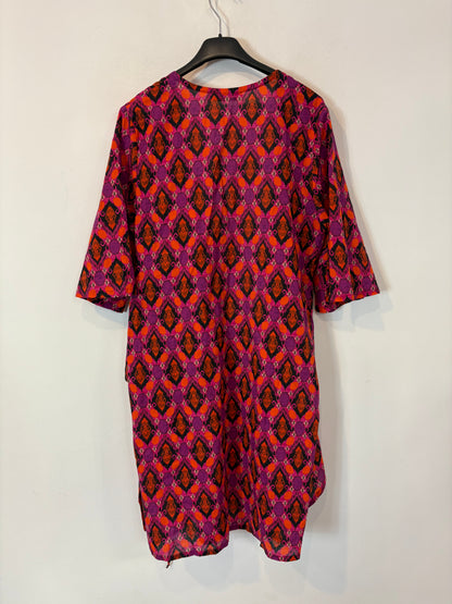 MAGNOLYA. Vestido corto cruzado estampado