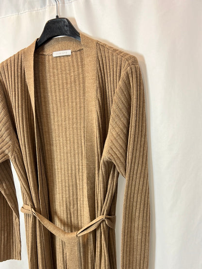 VIRIATUS. Ts ribbed camel cardigan