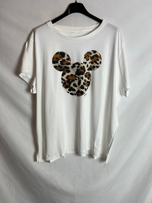 OTRAS. Camiseta blanca cara print . TL
