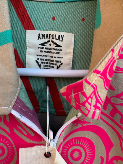AMAPOLAY. Mono largo estampado