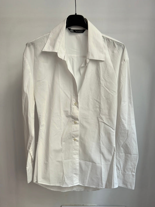 ZARA. Camisa blanca. T S