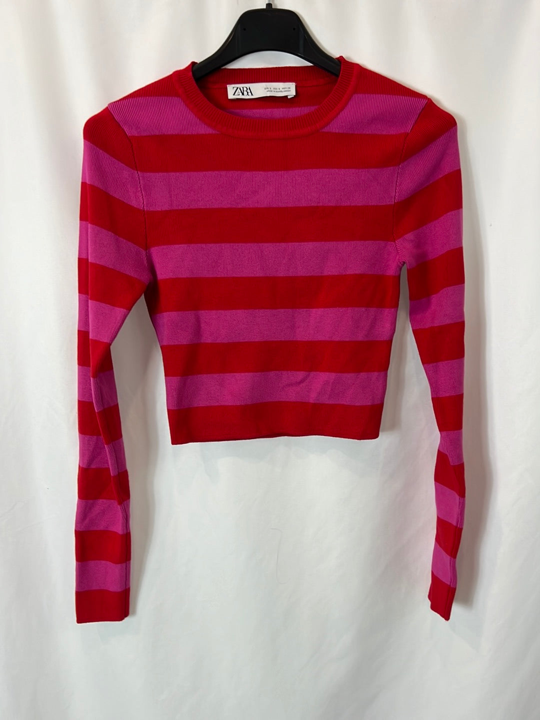 Striped cropped TS