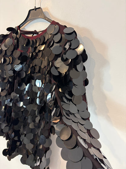 OTRAS. Top lentejuelas maxi