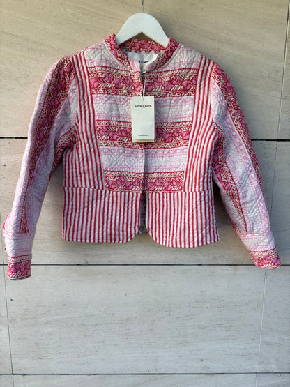 ANTIK BATIK. Chaqueta textura estampado rosas
