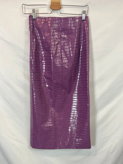 ROTATE. Purple midi skirt T.36