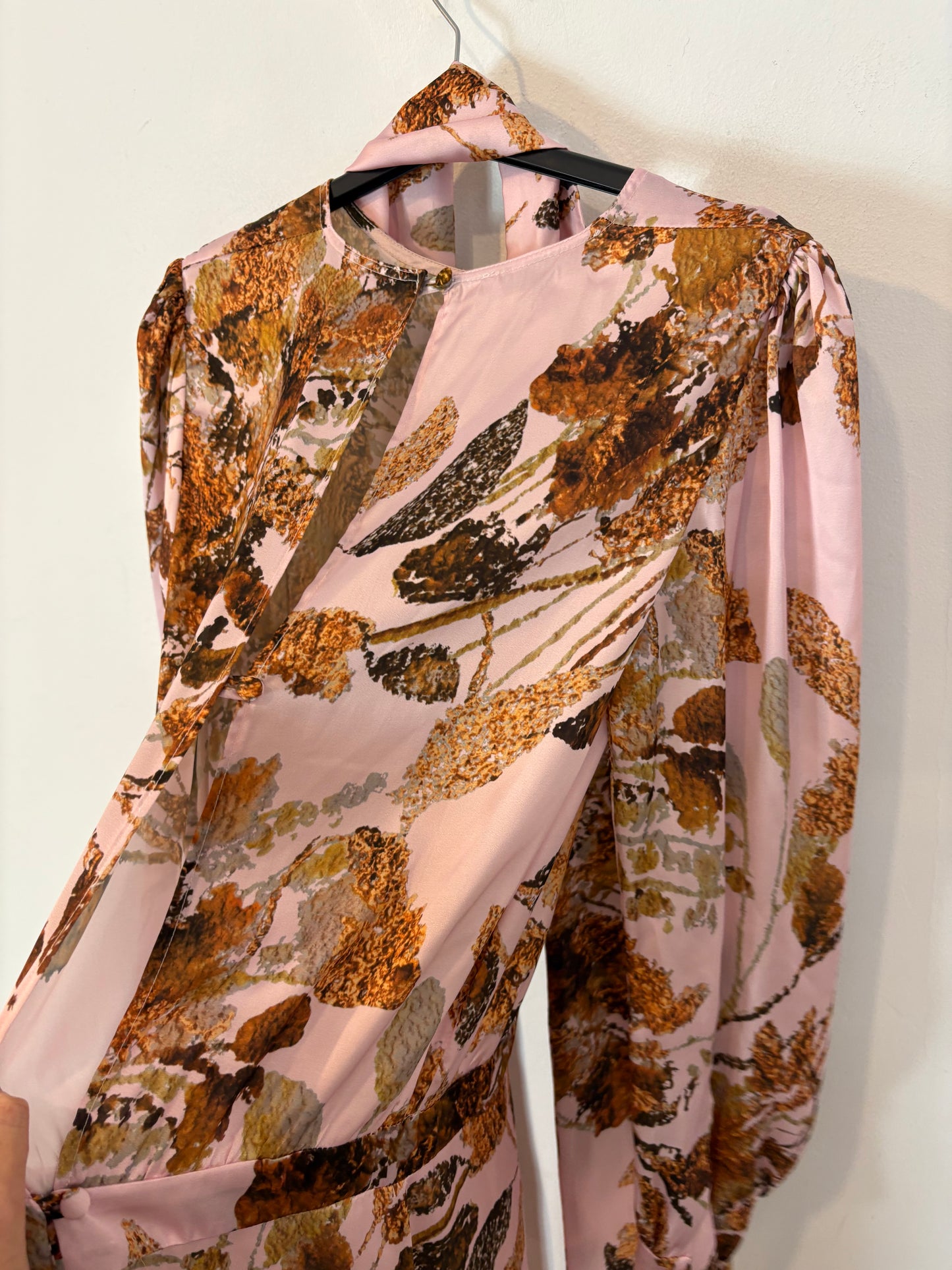 MONTENEGRO. Vestido largo estampado lazada