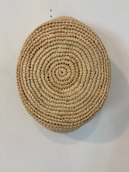PARFOIS. Sombrero pillbox de rafia