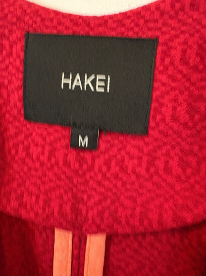 HAKEI. Chaqueta color vino textura. T M