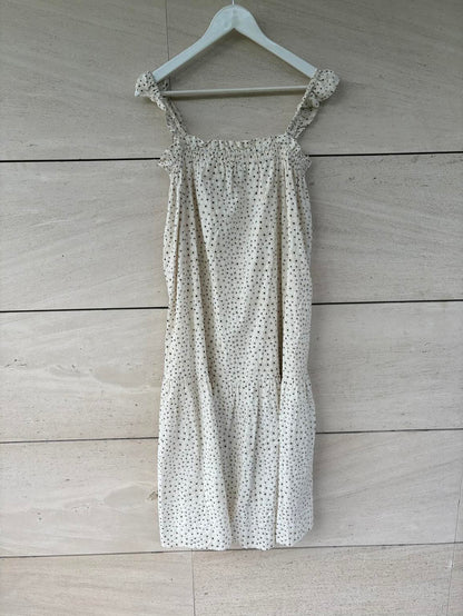 SECOND FEMLE. Vestido midi estampado detalle tirantes