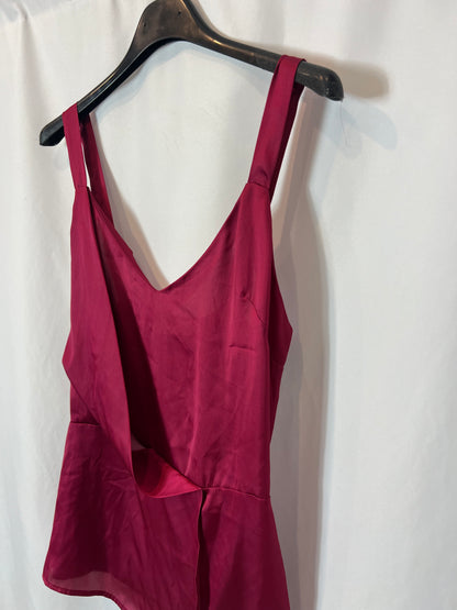 TRUCCO. Top rosa doble textura. T M