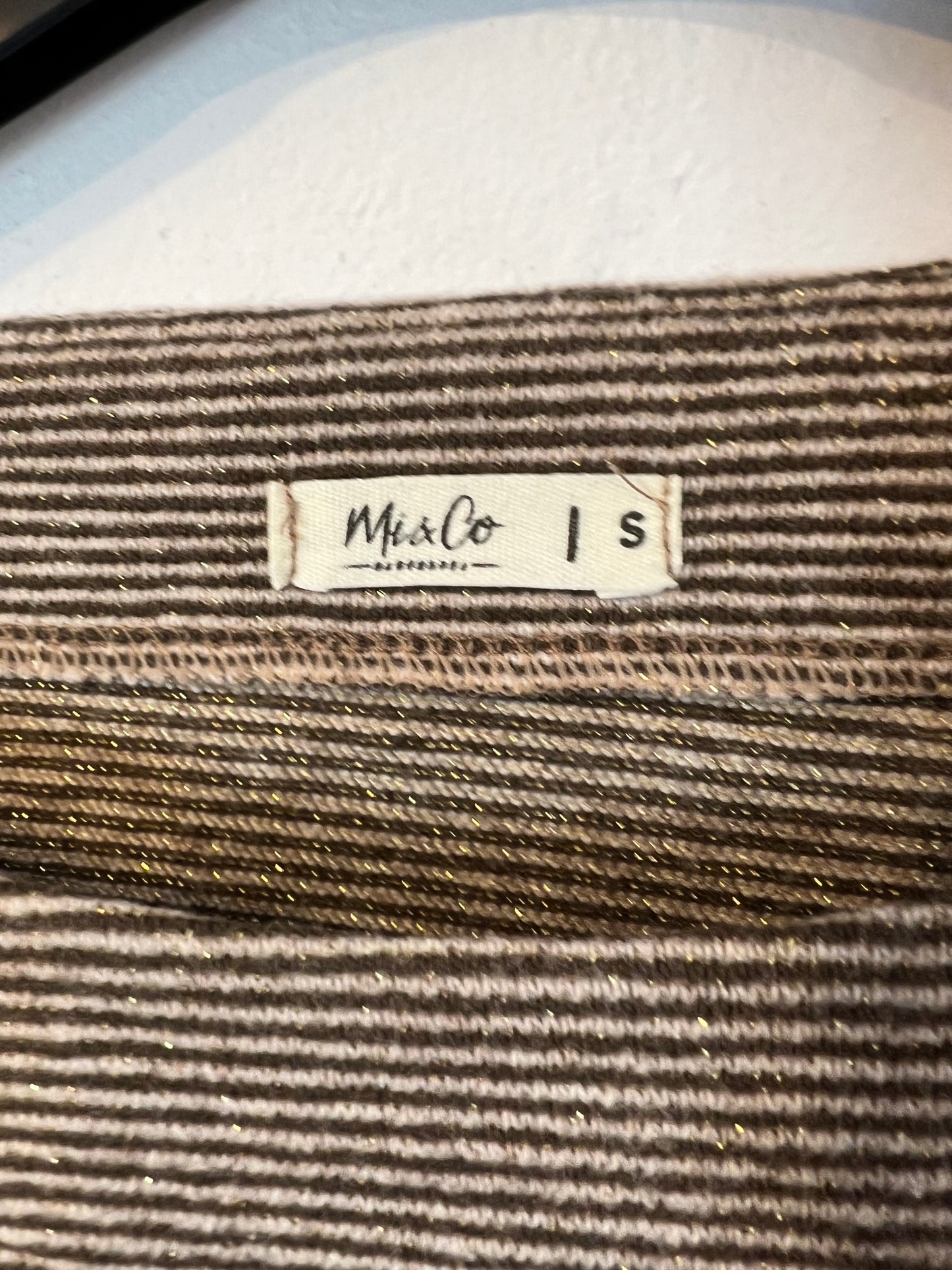 MI&CO. Top rayas hilos brillo. T S