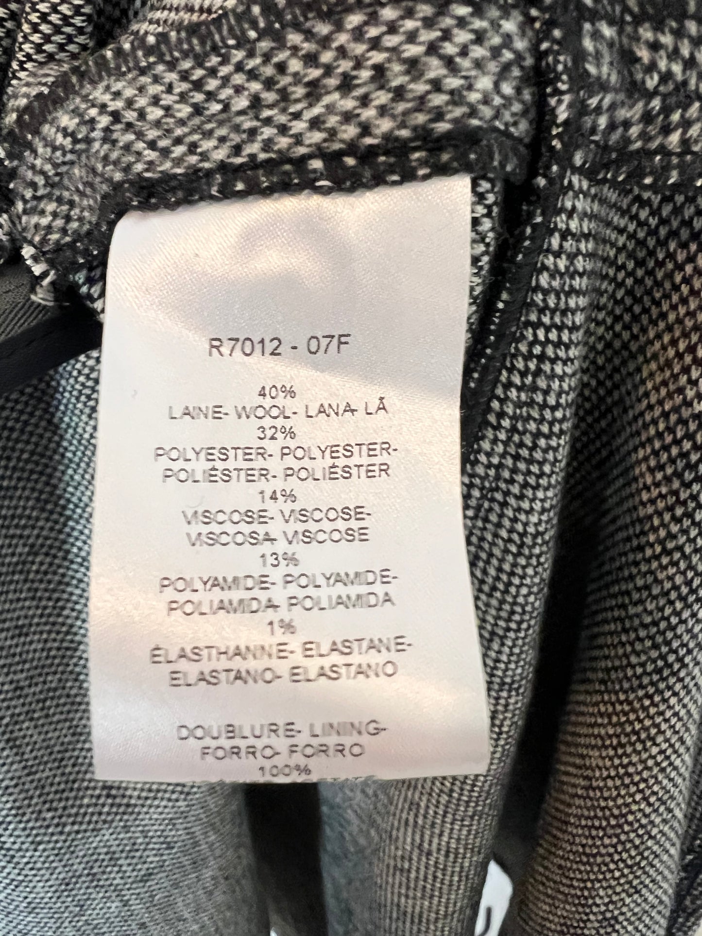 CAROLL. Vestido corto jaspeado con lana. T 40