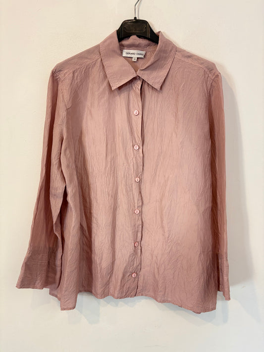 GERARD DAREL. Blusa seda malva